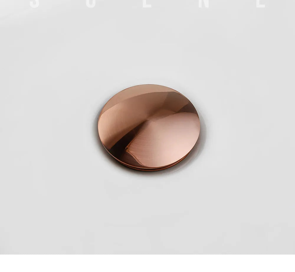 Bagnolux Rose Gold Sink Drain Valve Bowlift