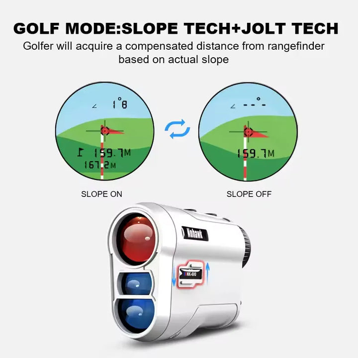 BowLift | Advanced Golf Rangefinder with Slope Compensation, 914m Range, 6x Magnification – Accurate Golf Rangefinder with Vibration Feedback
