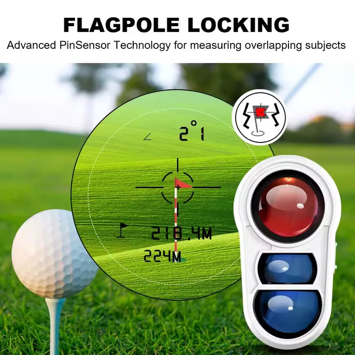 BowLift | Advanced Golf Rangefinder with Slope Compensation, 914m Range, 6x Magnification – Accurate Golf Rangefinder with Vibration Feedback