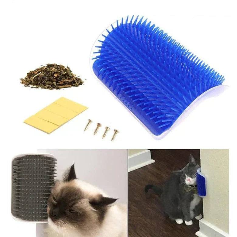 Self-Grooming Cat Corner Brush – FurRelaxer Bowlift