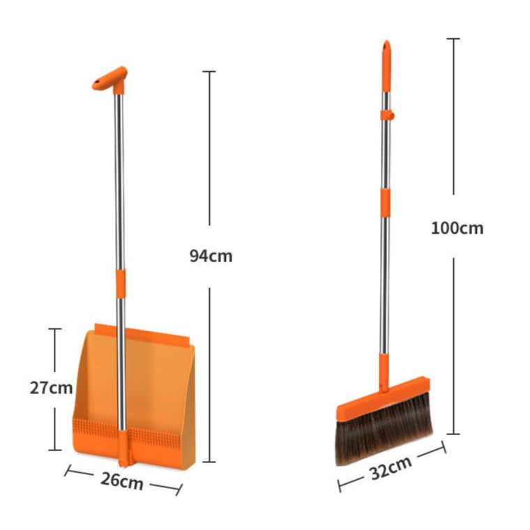 BowLift | Magnetic Self-Cleaning Foldable Broom