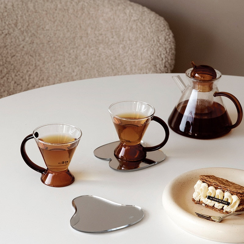 BowLift | Nordic Irregular Mirror Drink Coaster