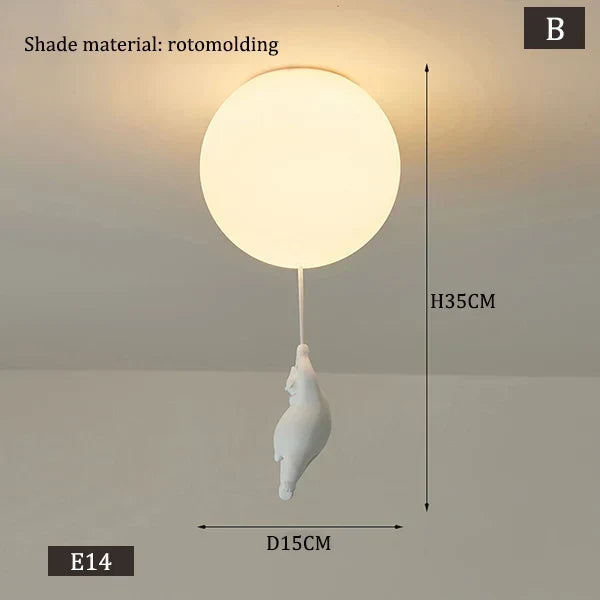 BowLift | Hanging Bears Balloon Lamp
