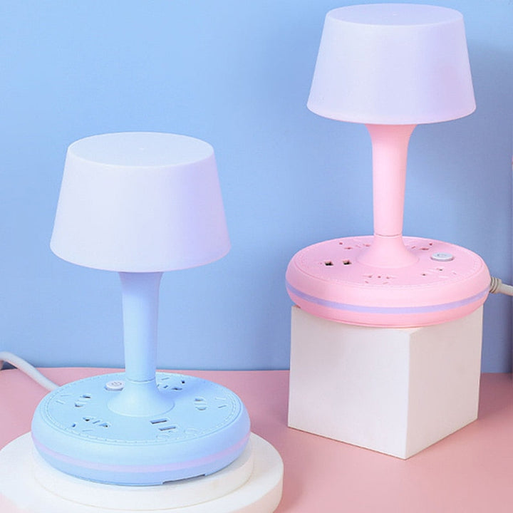 BowLift | Multi Power Strip Phone Holder Table Lamp