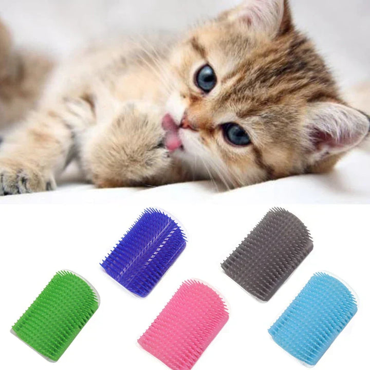 Self-Grooming Cat Corner Brush – FurRelaxer Bowlift