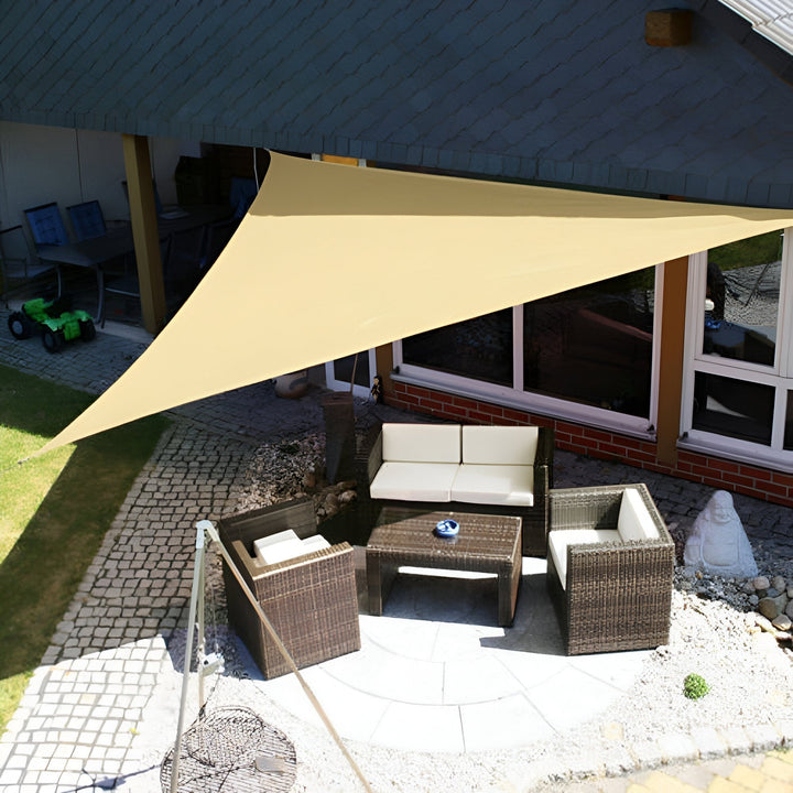 BowLift | Water-repellent Sunshade – UV protection for Balcony, Garden or Terrace (Triangle or Square)