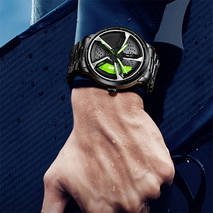 BowLift | Speedster Chrono Quartz Spinning Wheel Men Watch