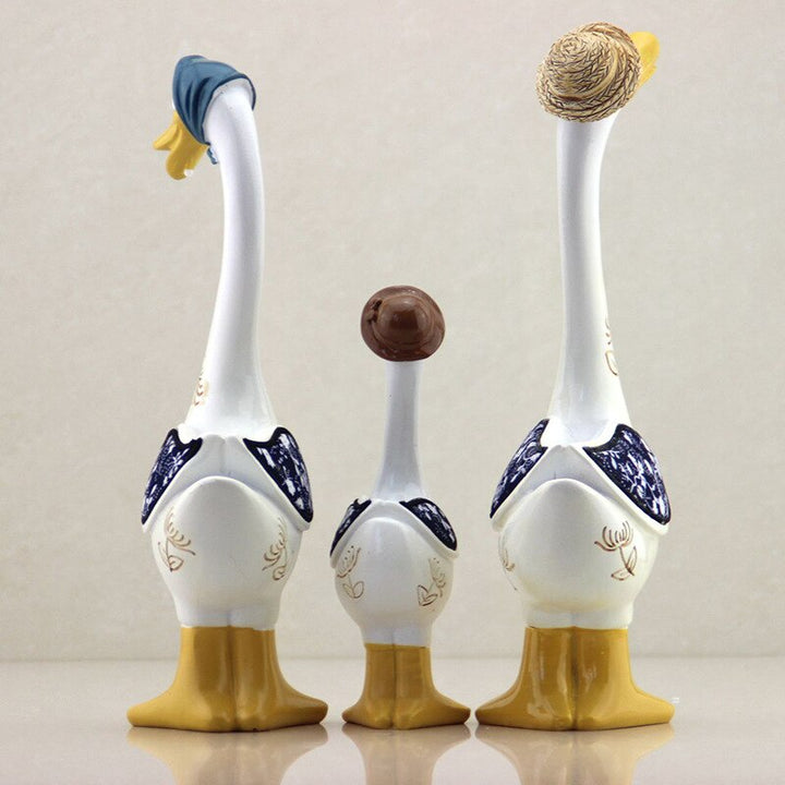 BowLift | 3Pcs Resin American Style Duck Table Decor