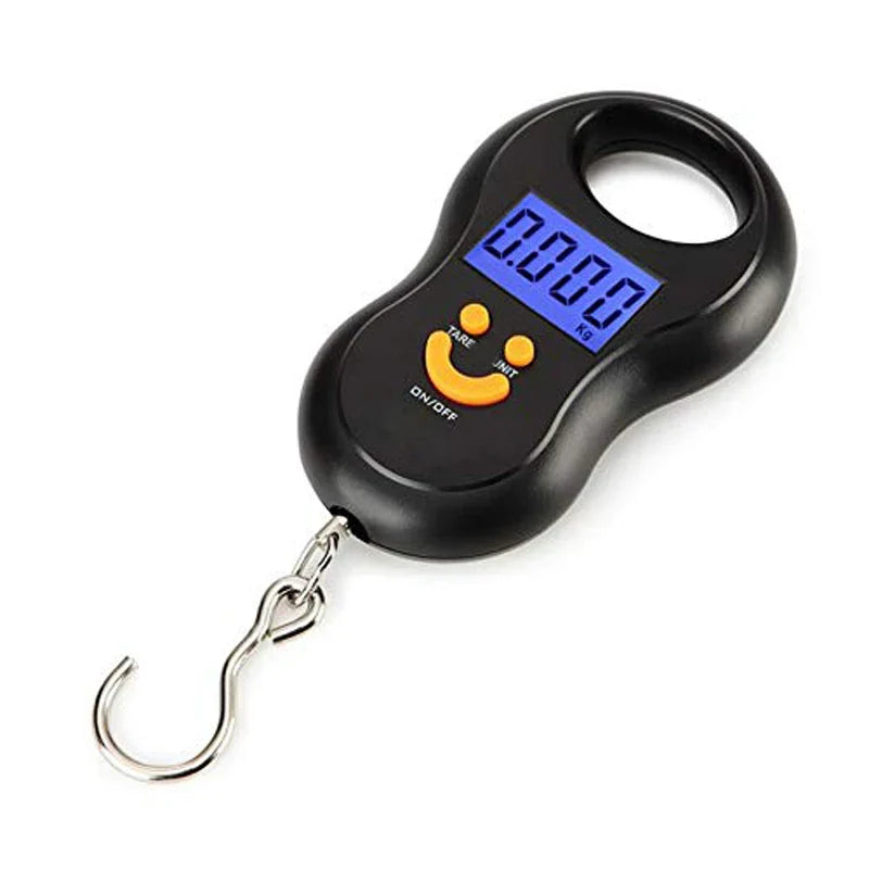 BowLift | Wiegonix Digital Hanging Scale 50kg | Precise & Compact | LCD Display with Backlight | Travel & Fishing Scale