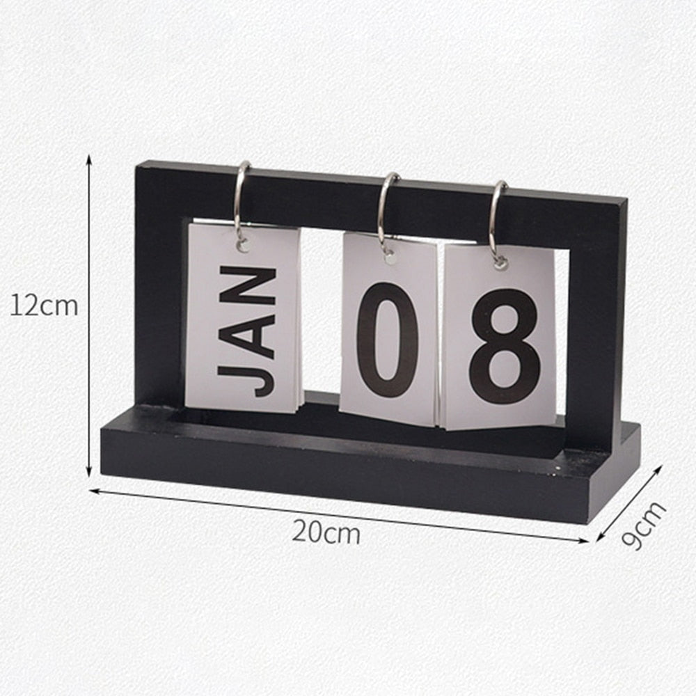 BowLift | Wooden Flip Desktop Daily Calendar