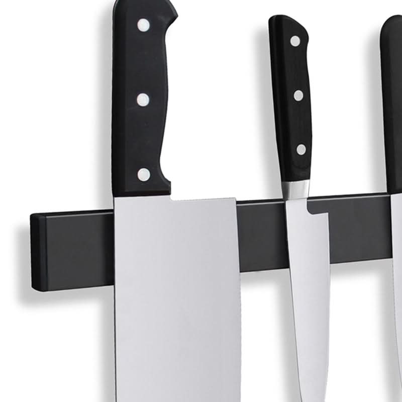 BowLift | Magnetic Knife Holder – Wall-Mounted Black Steel Rack