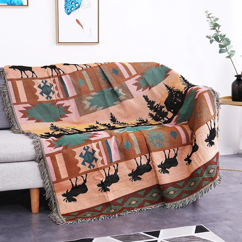 Vintage Pumpkin Sofa Cover Bowliftanket | Bowlift