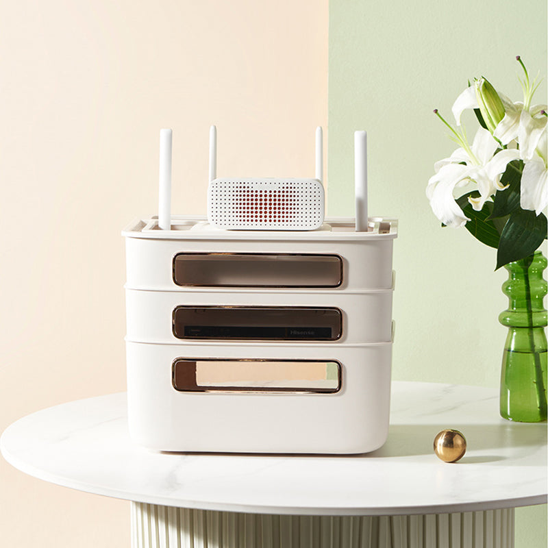 BowLift | Nordic Stackable Modem Holder Cable Organizer