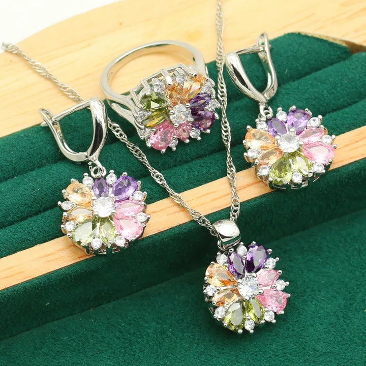 Luminous Dawn Set - Elegant Aurora Inspired Jewelry Bowlift