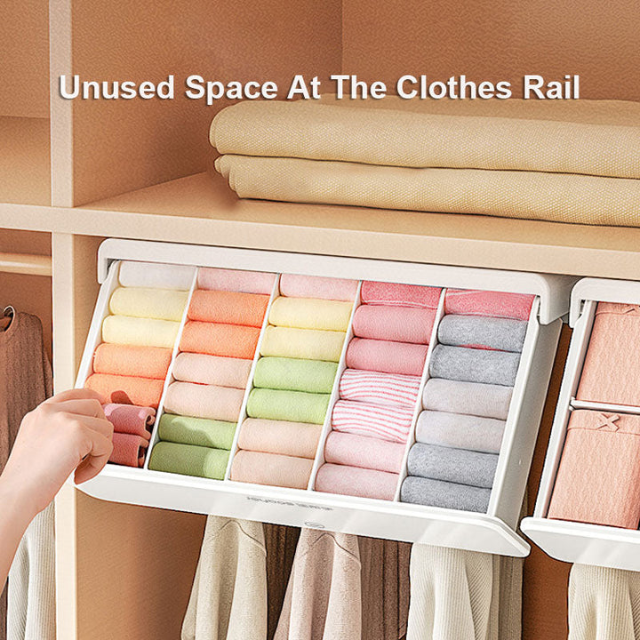 BowLift | Closet Wise Self-Adhesive Space Saving Organizer Box