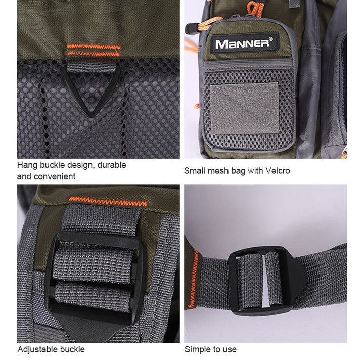BowLift | MEN Outdoor Multifunctional Fishing Vest Life Jacket (Gray)