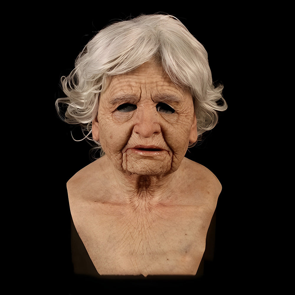 Realistic Old Man Mask – Halloween and Cosplay Latex Mask with Movable Mouth | Bowlift