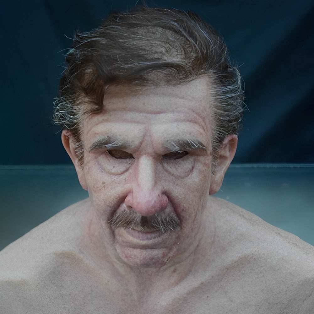 Realistic Old Man Mask – Halloween and Cosplay Latex Mask with Movable Mouth | Bowlift