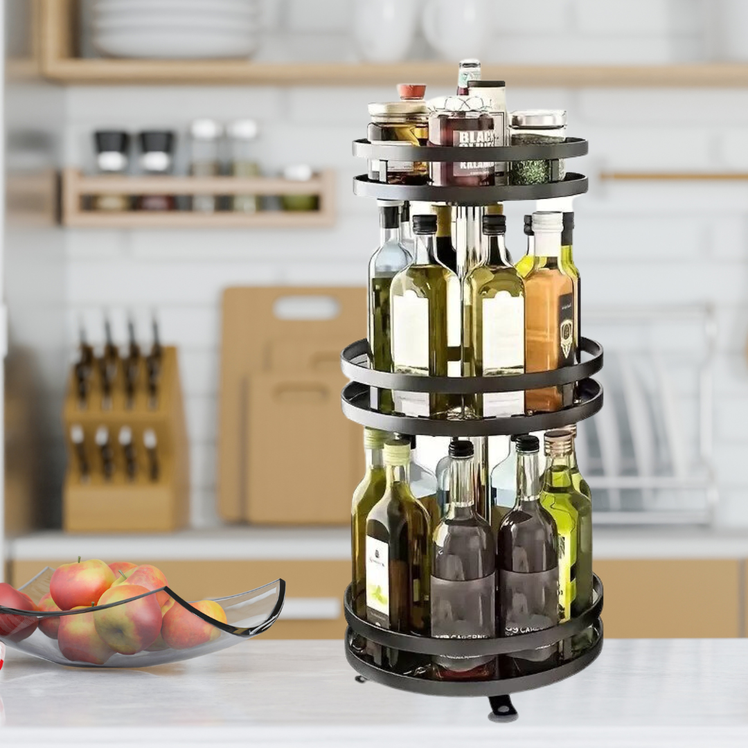 BowLift | 360° Rotating Ingot Rack for Kitchen Cabinets