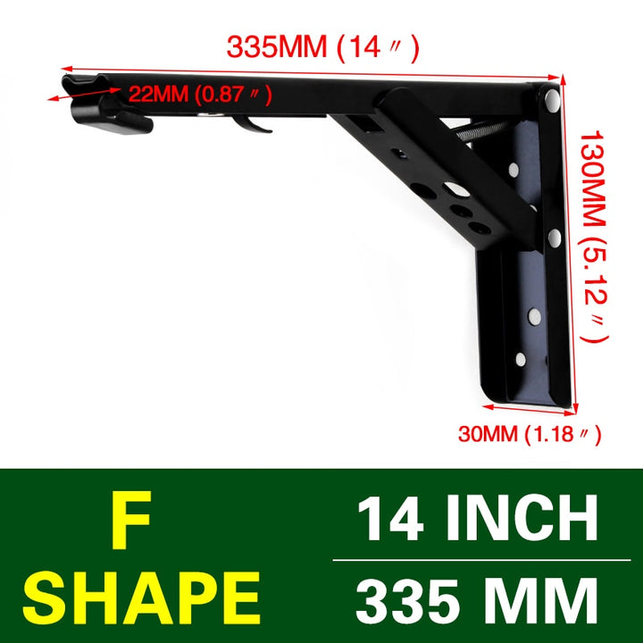 BowLift | Wall-Mounted Foldable Shelf Organizer Bracket