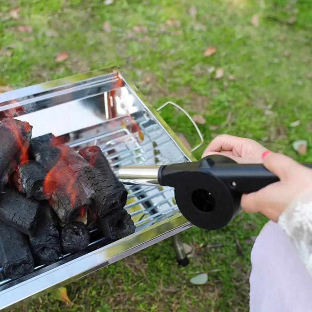 BowLift | Flammo Handgrill Fan | Crank Operation | Stainless Steel | For Charcoal & BBQ