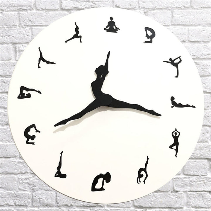 BowLift | Yoga Time Decorative Wall Clock