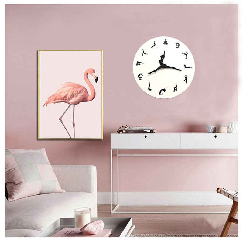 BowLift | Yoga Time Decorative Wall Clock