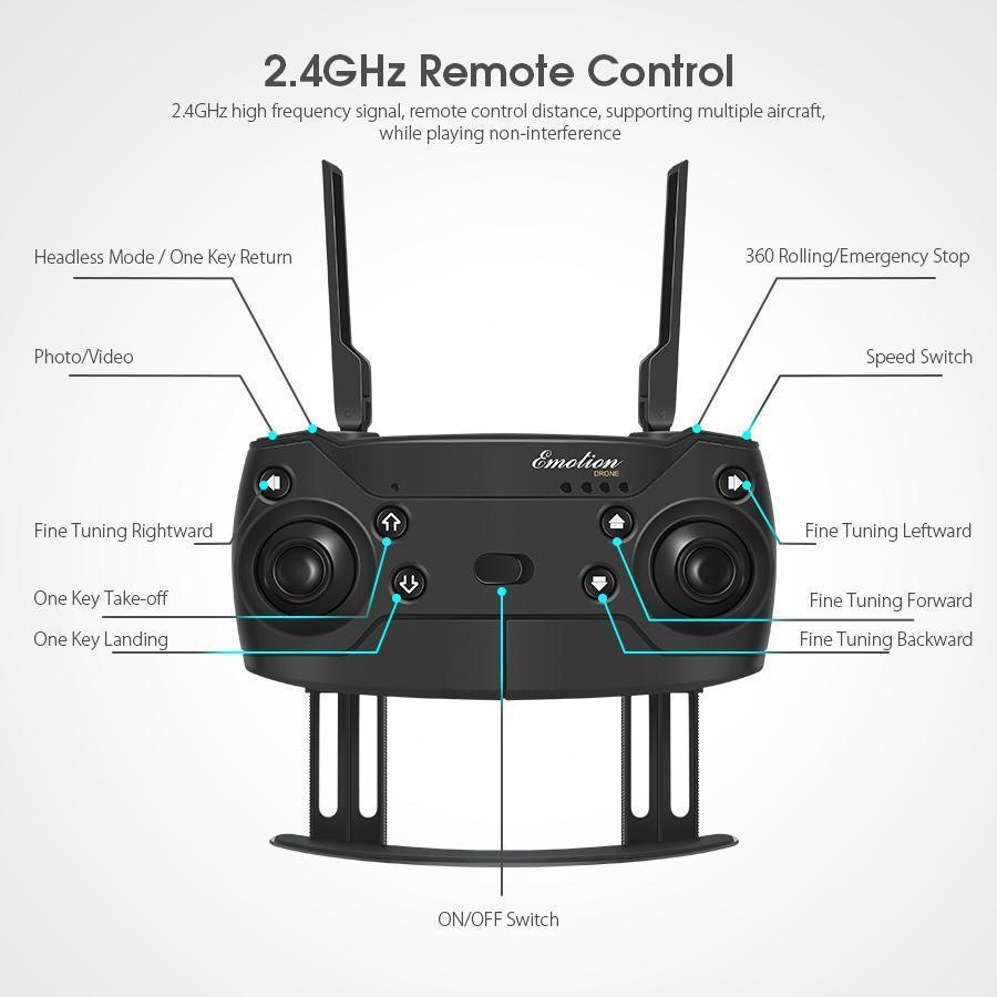 BowLift | Sonichawk HD Foldable Air Selfie Drone With Camera