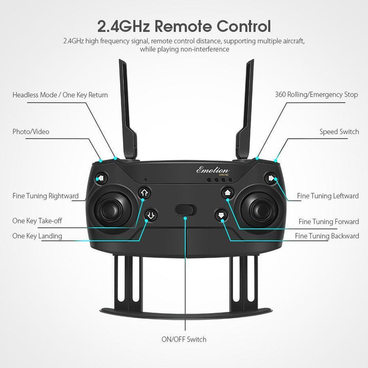 BowLift | Sonichawk HD Foldable Air Selfie Drone With Camera