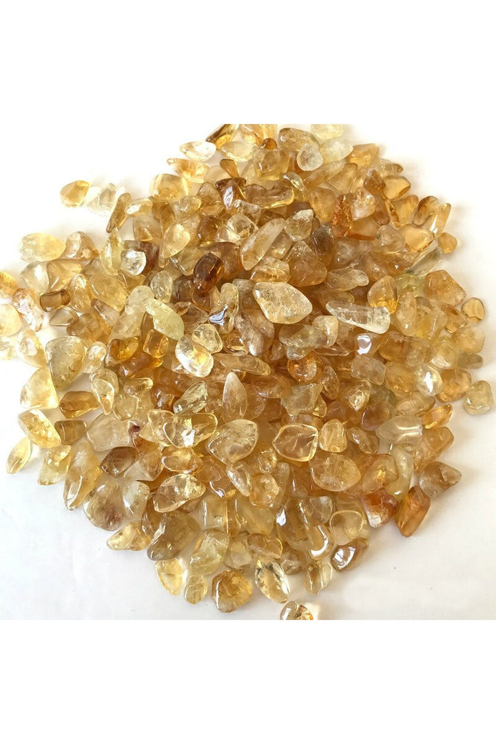 Citrine Yellow Pebble Stone Specimen | Bowlift