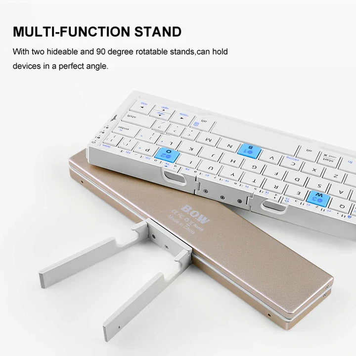 BowLift | Multi-Device Connection Mini Foldable Bluetooth Keyboard