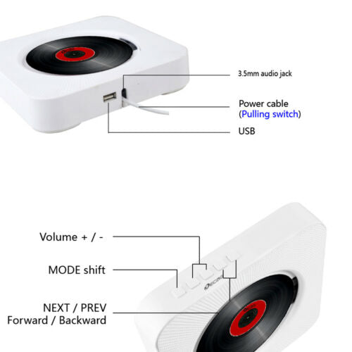 BowLift | Sound Wave CD Player Bluetooth Speaker