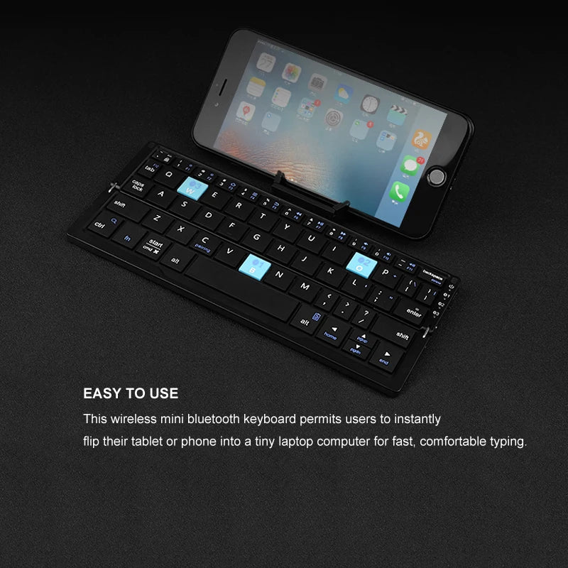 BowLift | Multi-Device Connection Mini Foldable Bluetooth Keyboard