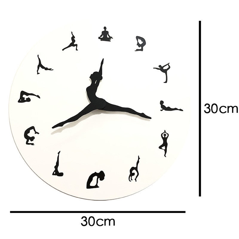 BowLift | Yoga Time Decorative Wall Clock
