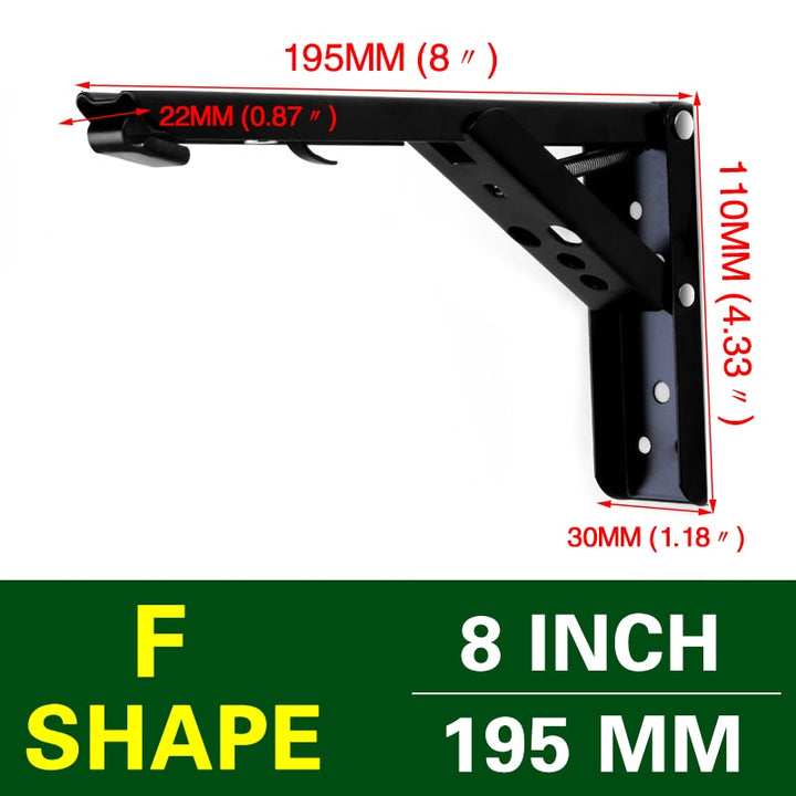 BowLift | Wall-Mounted Foldable Shelf Organizer Bracket