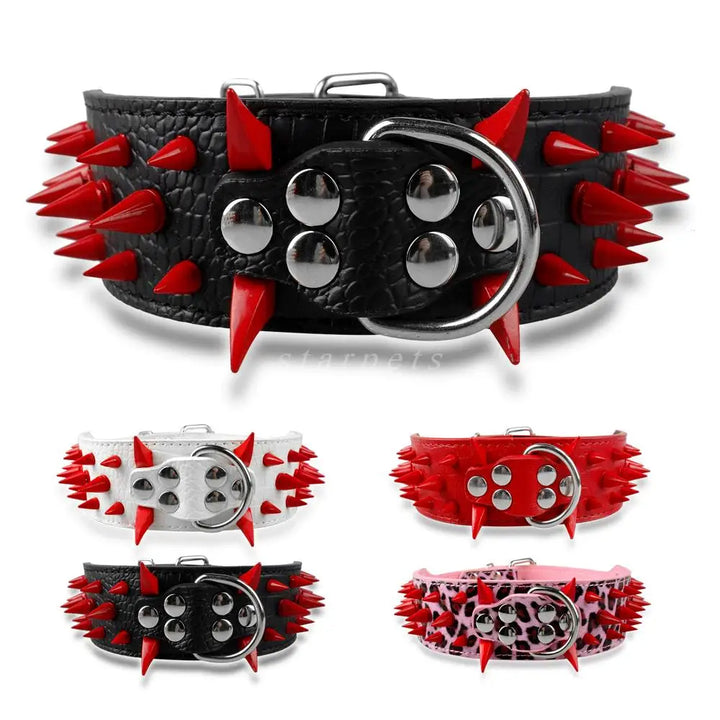 Dog collar with studs for large dogs Bowlift