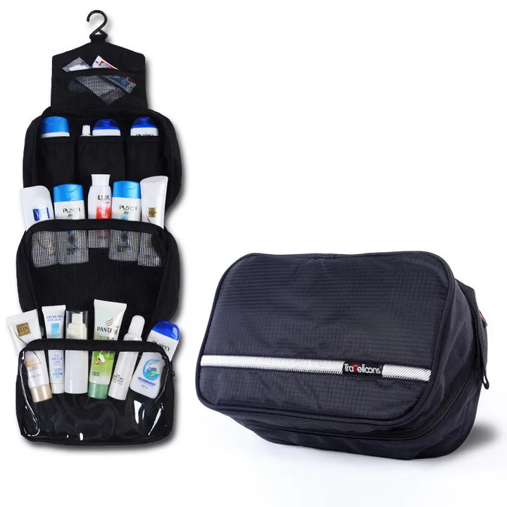 BowLift | Travelior MaxPack Large Waterproof Toiletry Bag for Men and Women with Spacious Storage