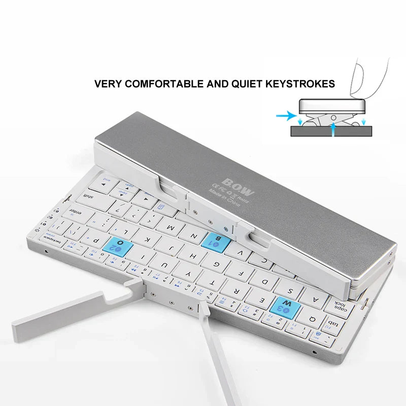 BowLift | Multi-Device Connection Mini Foldable Bluetooth Keyboard