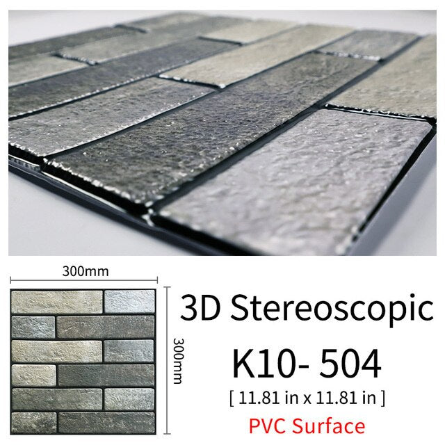 BowLift | 3D Self-Adhesive Cobblestone Wall Stickers