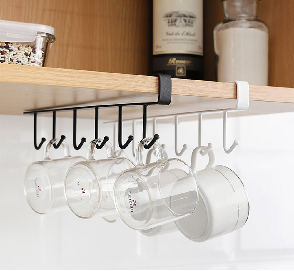 BowLift | Kitchen Under Cabinet Organizer Hook Rack