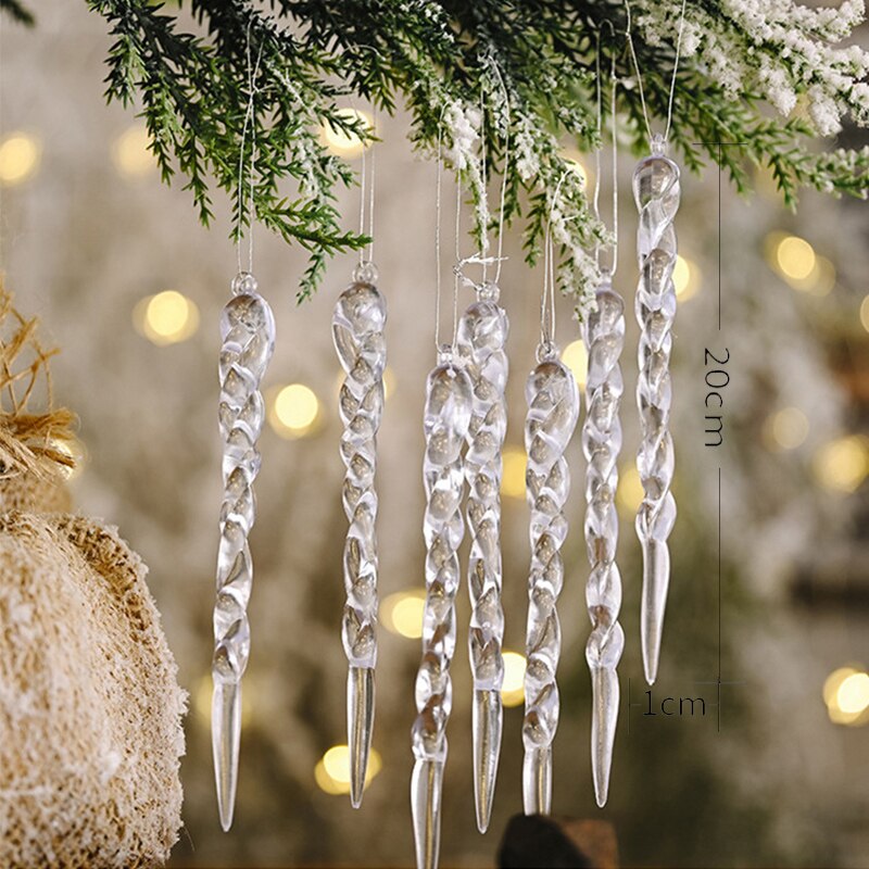 BowLift | 12Pcs Christmas Tree Decoration Artificial Icicles