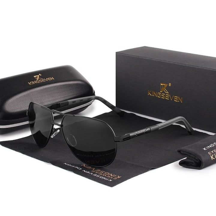 BowLift | Men's Vintage Aluminum Polarized Sunglasses
