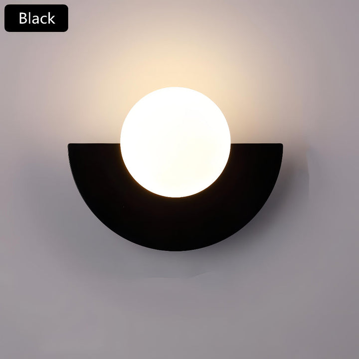 BowLift | Half Moon Wall Light Black | LED Wall Lamp Indoor