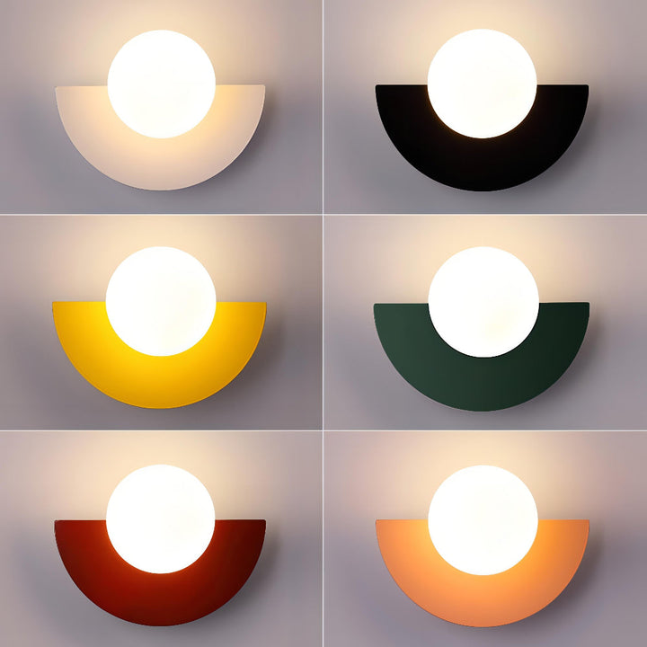 BowLift | Half Moon Wall Light Black | LED Wall Lamp Indoor