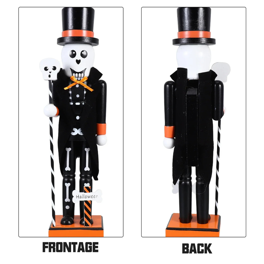 BowLift | Halloween Nutcracker | Hand-painted Wooden Decoration