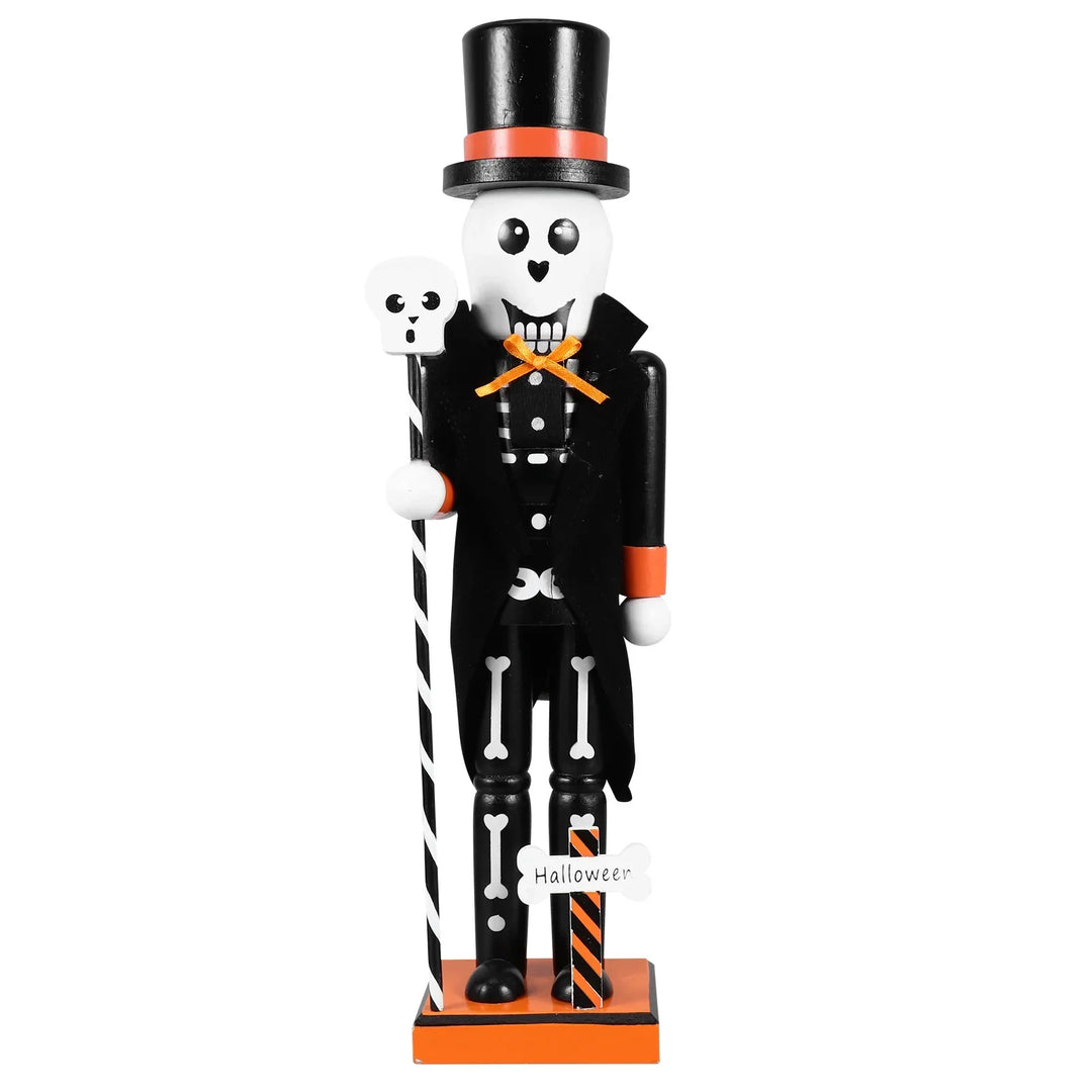 BowLift | Halloween Nutcracker | Hand-painted Wooden Decoration