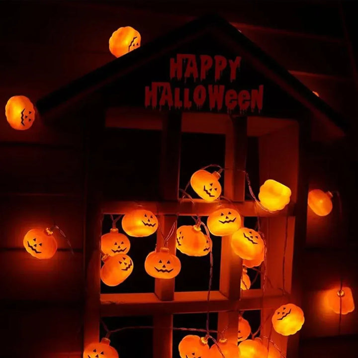 BowLift | Halloween Pumpkin String Lights | LED Decoration for Indoor/Outdoor