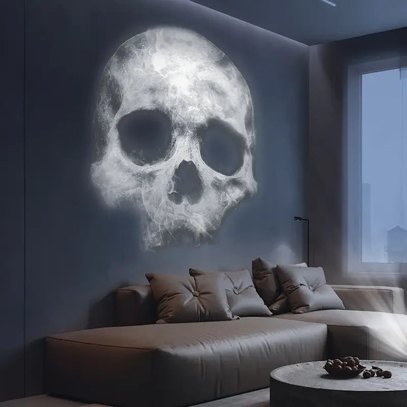 BowLift | Halloween Skull | LED Nightstand Lamp with Projections