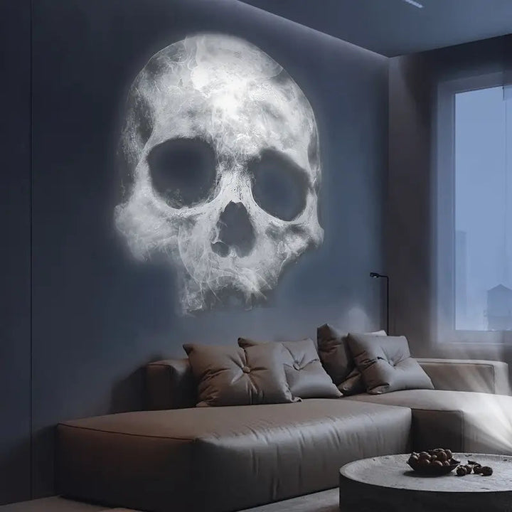 BowLift | Halloween Skull | LED Nightstand Lamp with Projections