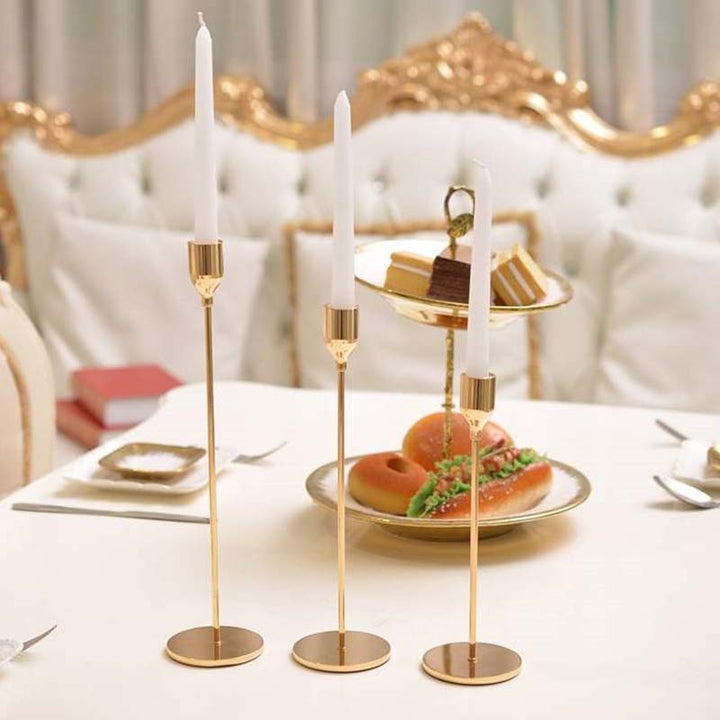 BowLift | 3-piece set metal candle holder